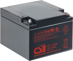 GPL 12260 CSB  Аккумулятор свинцово-кислотный герметизированный, 26 А/ч
