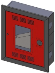 ШП-К-В-310 ВОБУ - Шкаф пожарный открытый (универсальный, белый)