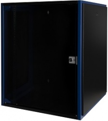 DR-600321 - 19" шкаф настенный телекоммуникационный (дверь: стекло; цвет: черный)