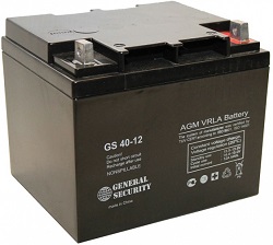 GS 40-12 - Аккумулятор свинцово-кислотный герметизированный, 40 А/ч