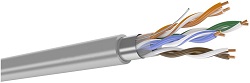 DR-143102 - Патч-кабель кат.5е, 4 пары F/UTP, LSZH нг(А)-HF, серый, катушка 305