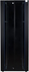 DR-700651 - 19" шкаф напольный телекоммуникационный (дверь: стекло; цвет: черный)