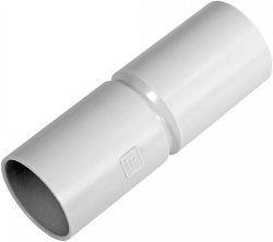 Патрубок-муфта d25 мм безгалогенная (HF) атмосферостойкая серая (40шт/480шт уп/кор) Промрукав