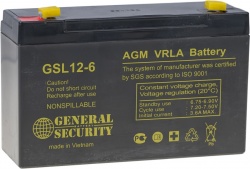 GSL 12-6 - Аккумулятор свинцово-кислотный герметизированный, 12 А/ч