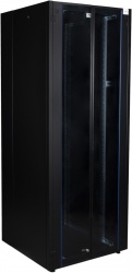 DR-738421 - 19" шкаф напольный телекоммуникационный (дверь: двойная, стекло; цвет: черный)