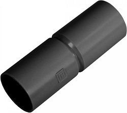 Патрубок-муфта, D=50 мм, цвет: черный, 1шт (PR13.0168)