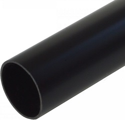 Труба ПВХ жесткая 2-х метровая легкая, д.25мм, цвет: черный, 80м (PR05.0119)