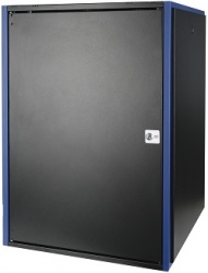 DR-610421 - 19" шкаф настенный телекоммуникационный (дверь: металл; цвет: черный)