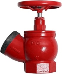 Клапан (вентиль) пожарный угловой КП-65 125⁰ (муфта/цапка)