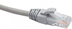 DR-180008 Коммутационный шнур U/UTP категория 5e PVC нг(А)-LS 1,5 м, серый