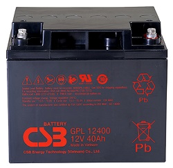 GPL 12400 CSB  - Аккумулятор свинцово-кислотный герметизированный, 40 А/ч