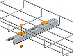 Крепежный комплект проволочного лотка к элементам системы подвесов, 50шт (PR08.2467)