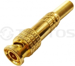 РАЗЪЕМ TS BNC GOLD штекер под винт с пружиной - Соединитель для коаксиального кабеля под винт