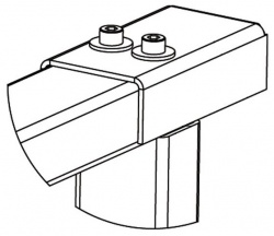 PERCo-RF01 0-08 - Накладка верхняя для стыковки секции ограждения