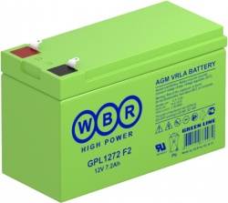 GPL 1272 WBR- Аккумулятор свинцово-кислотный герметизированный, 7.2 А/ч